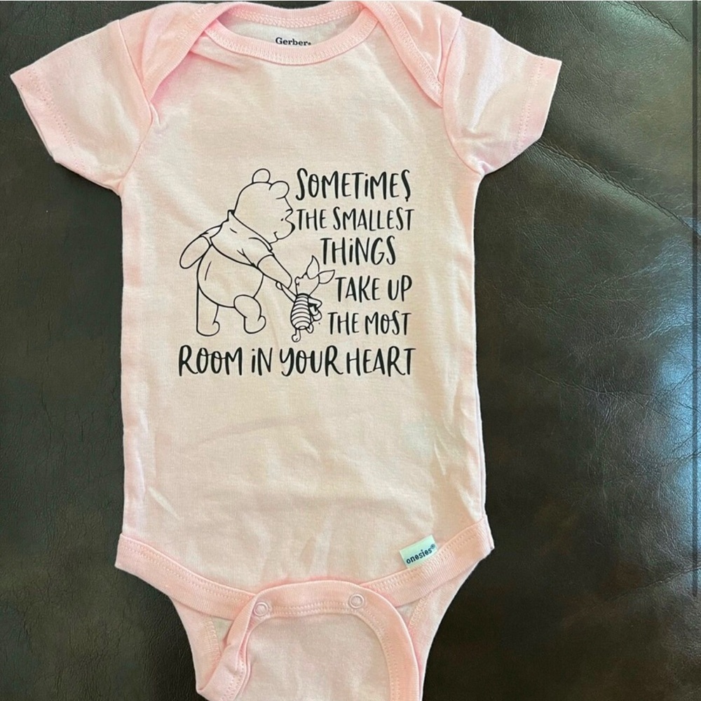 Handmade Winnie The Pooh Baby Onesie